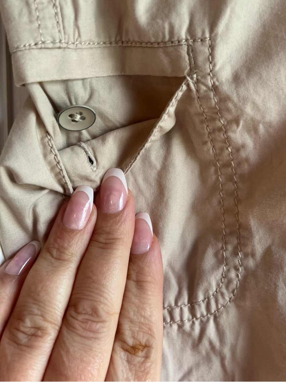 LOFT beige utility pull-on pants - Picture 11 of 15
